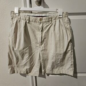 Polo Golf Ralph Lauren Fairway Short Khaki Pleated Mens Size 34 Cotton